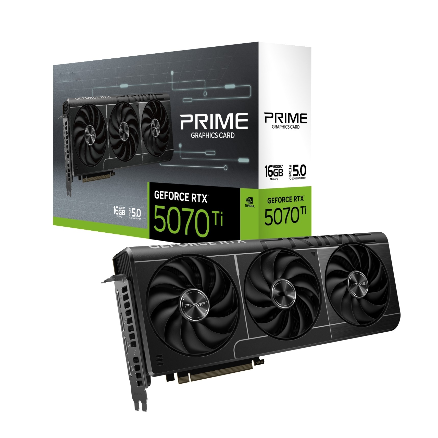 2025 ใหม่ PRIME GeForce RTX 50 - Triple Fan Gaming Graphics Card 16Gb บทวิจารณ์และราคา
