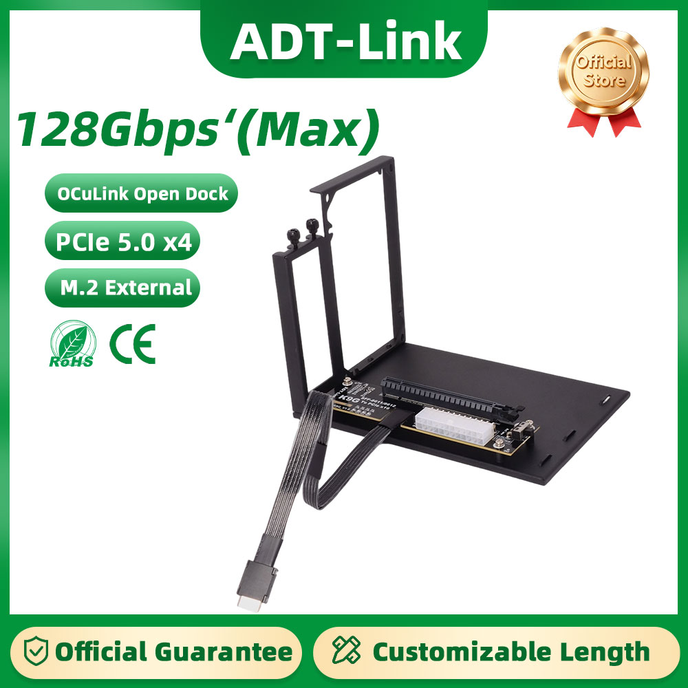 อะแดปเตอร์ ADT-Link PCIe 5.0 K - Oculink Egpu Dock Graphics Card บทวิจารณ์และราคา